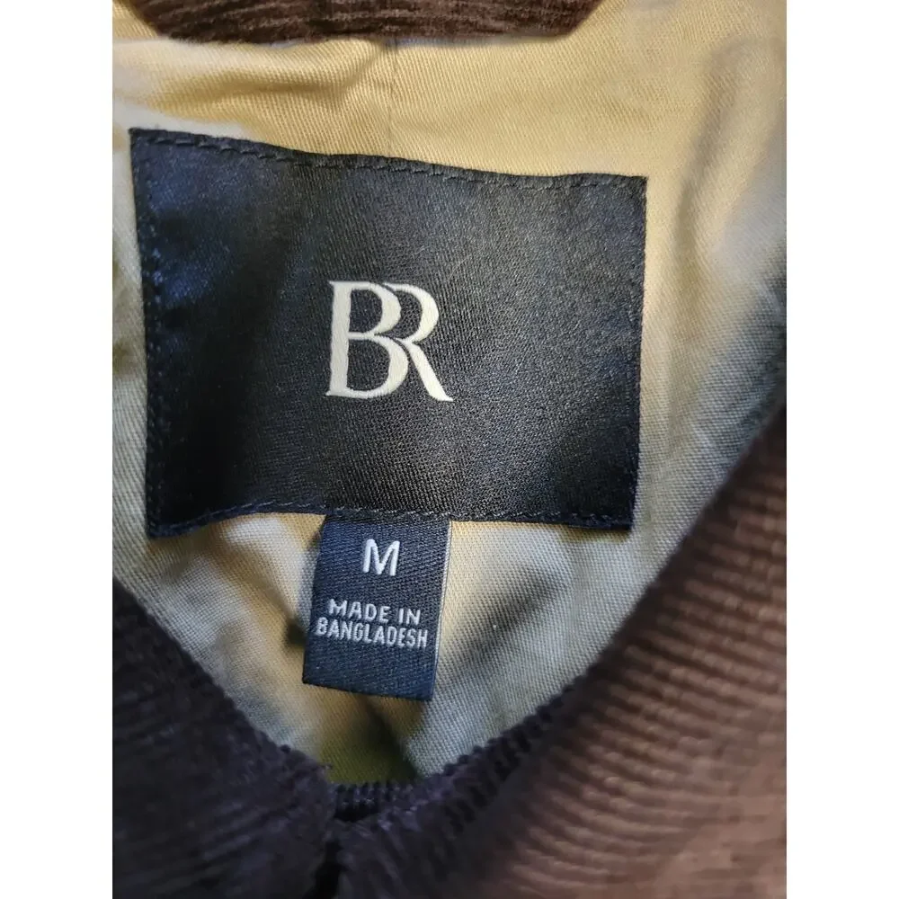 Banana Republic Corduroy Chore Jacket Mens Chocolate Brown Size M